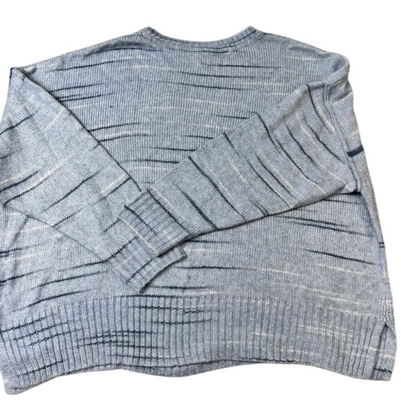 NWT Ana Womens 2X Sweater Blue Striped Knit Pullover - Picture 5 of 7